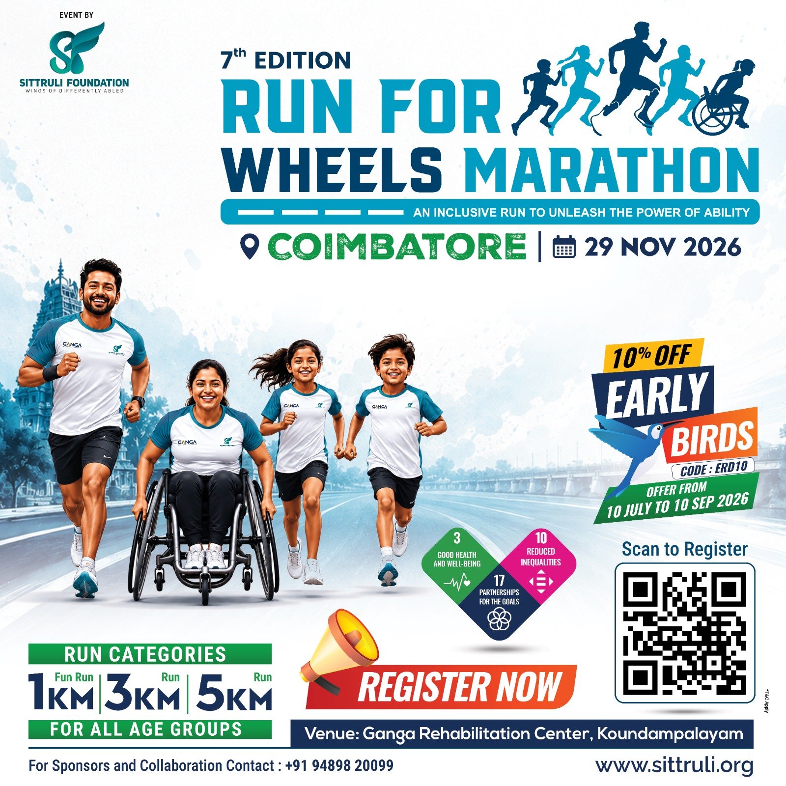 Run for Wheels 2026 - Coimbatore